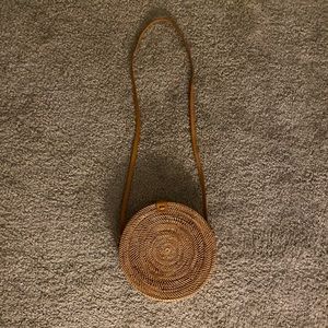 amerii rattan crossbody bag